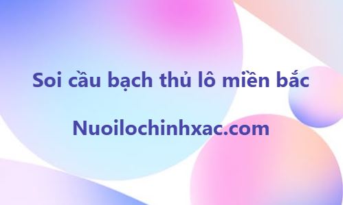 Soi cầu bạch thủ lô