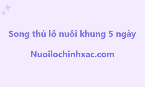 Song thủ nuôi khung 5 ngày