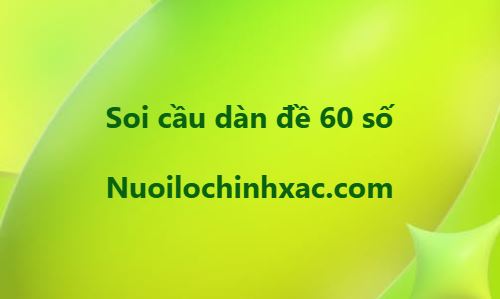 Soi cầu dàn đề 60 số